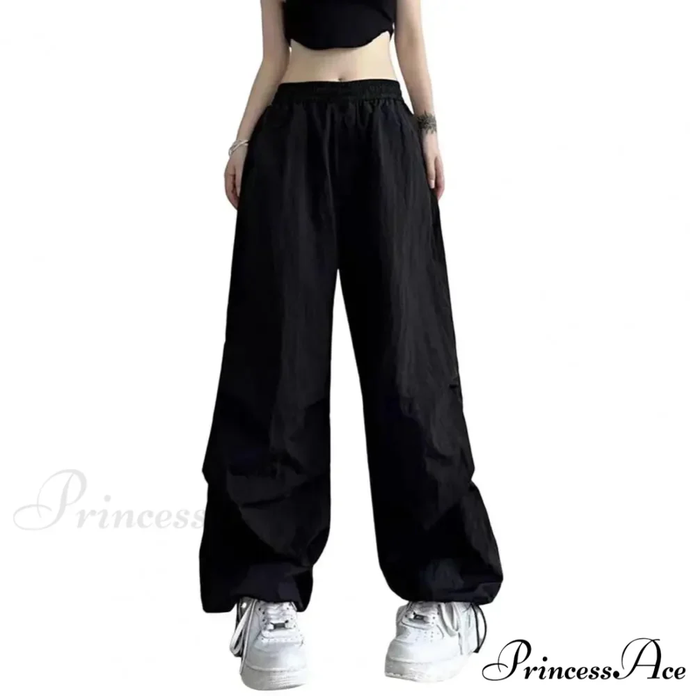 Bright Drawstring Spacious Leg Cargo Pant - Image 7