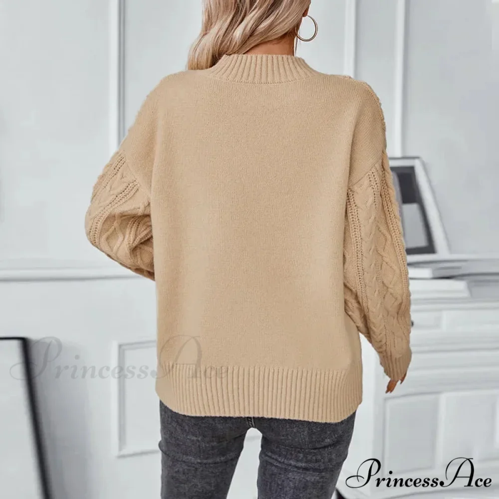 Brown Cardigan Urban Sweater - Image 2