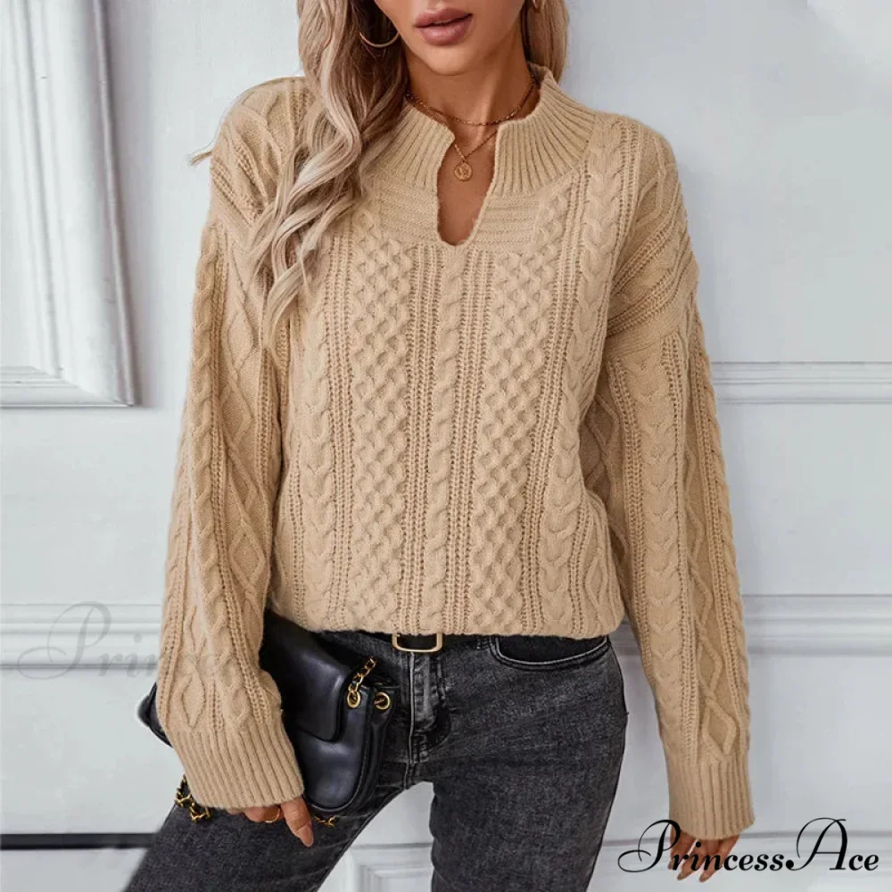 Brown Cardigan Urban Sweater - Image 4