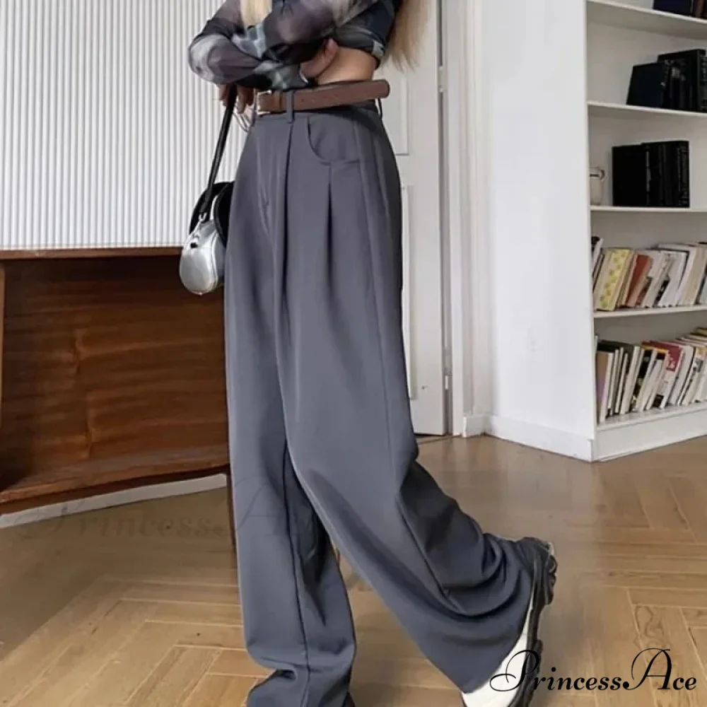 Brown Suit Baggy Office Trousers - Image 5