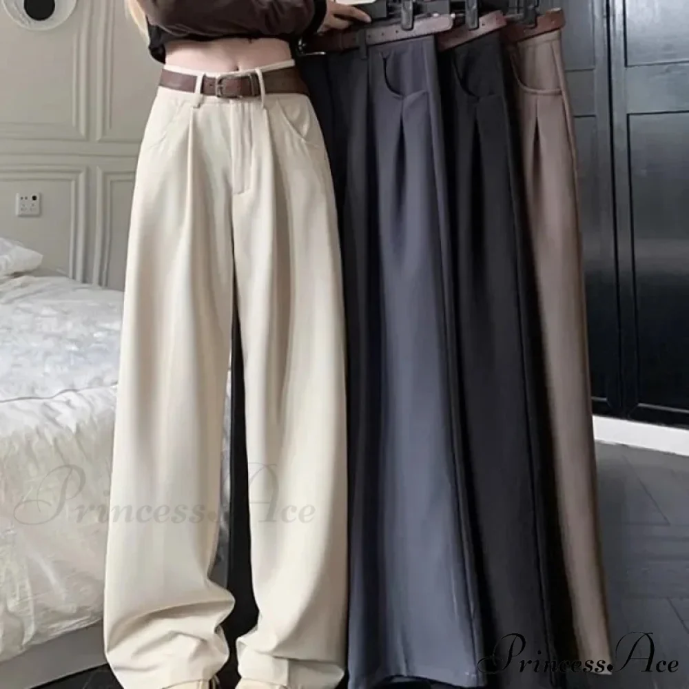 Brown Suit Baggy Office Trousers - Image 6