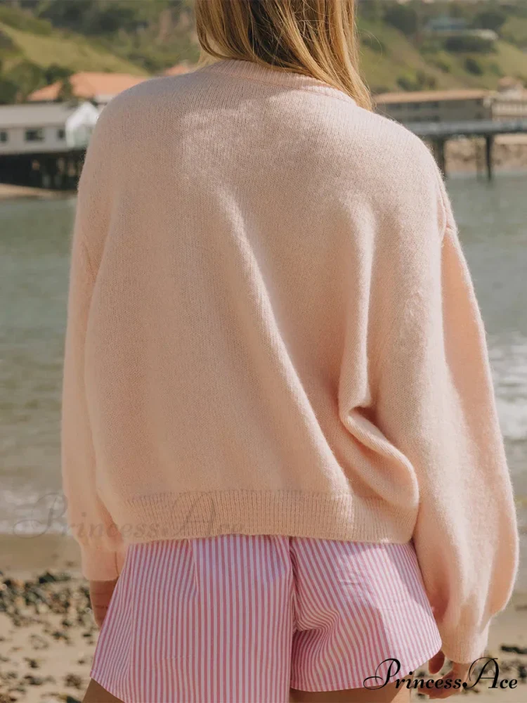 Button Down Airy Knit Cardigan - Image 2