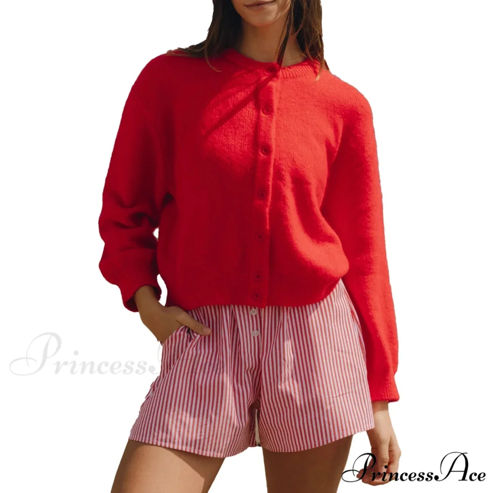 Button Down Airy Knit Cardigan - Image 8