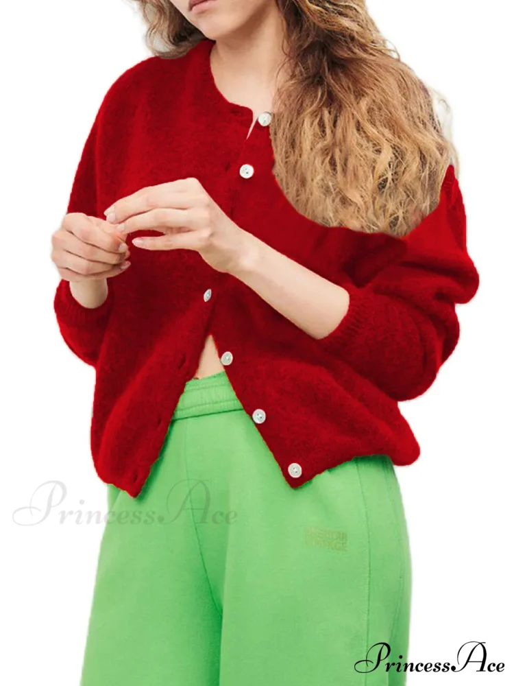 Button-Up Stylish Knitted Cardigan - Image 3