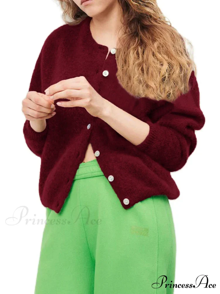 Button-Up Stylish Knitted Cardigan - Image 4
