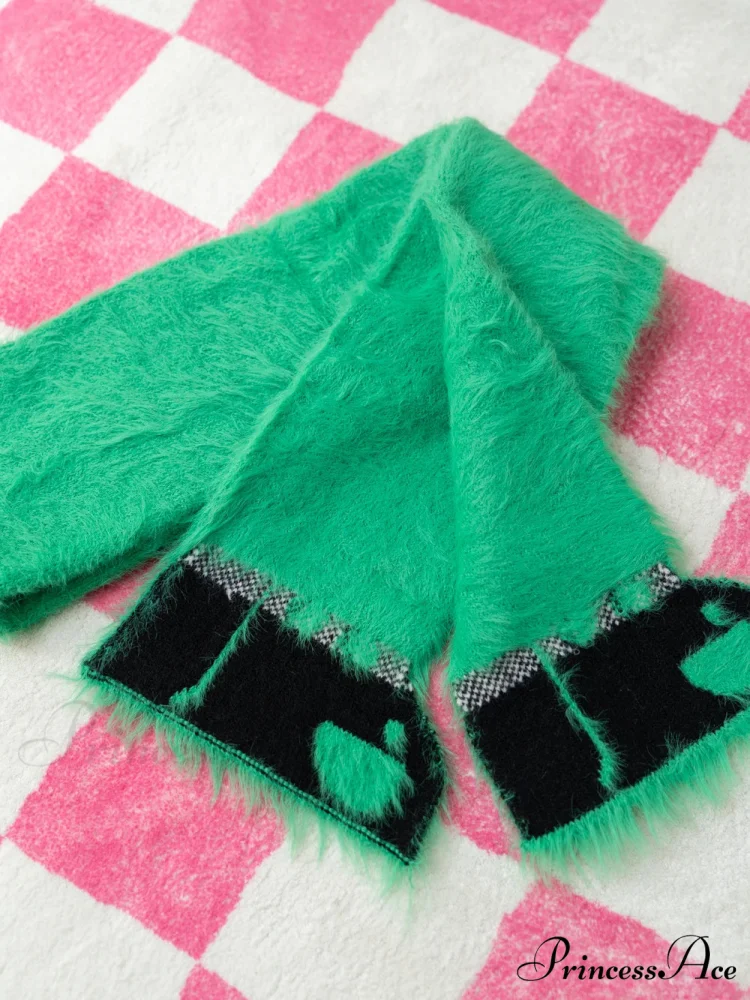 Canine Jacquard Knitted Winter Scarf - Image 4