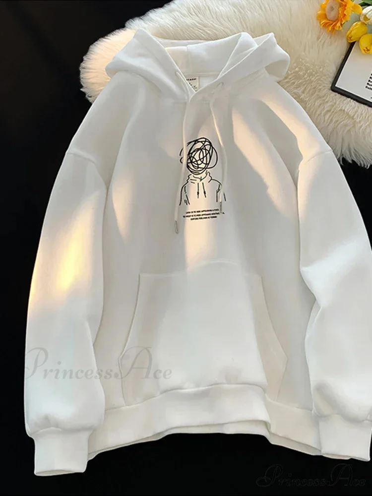 Cartoon Idea Print Rap Hoodie - Image 10