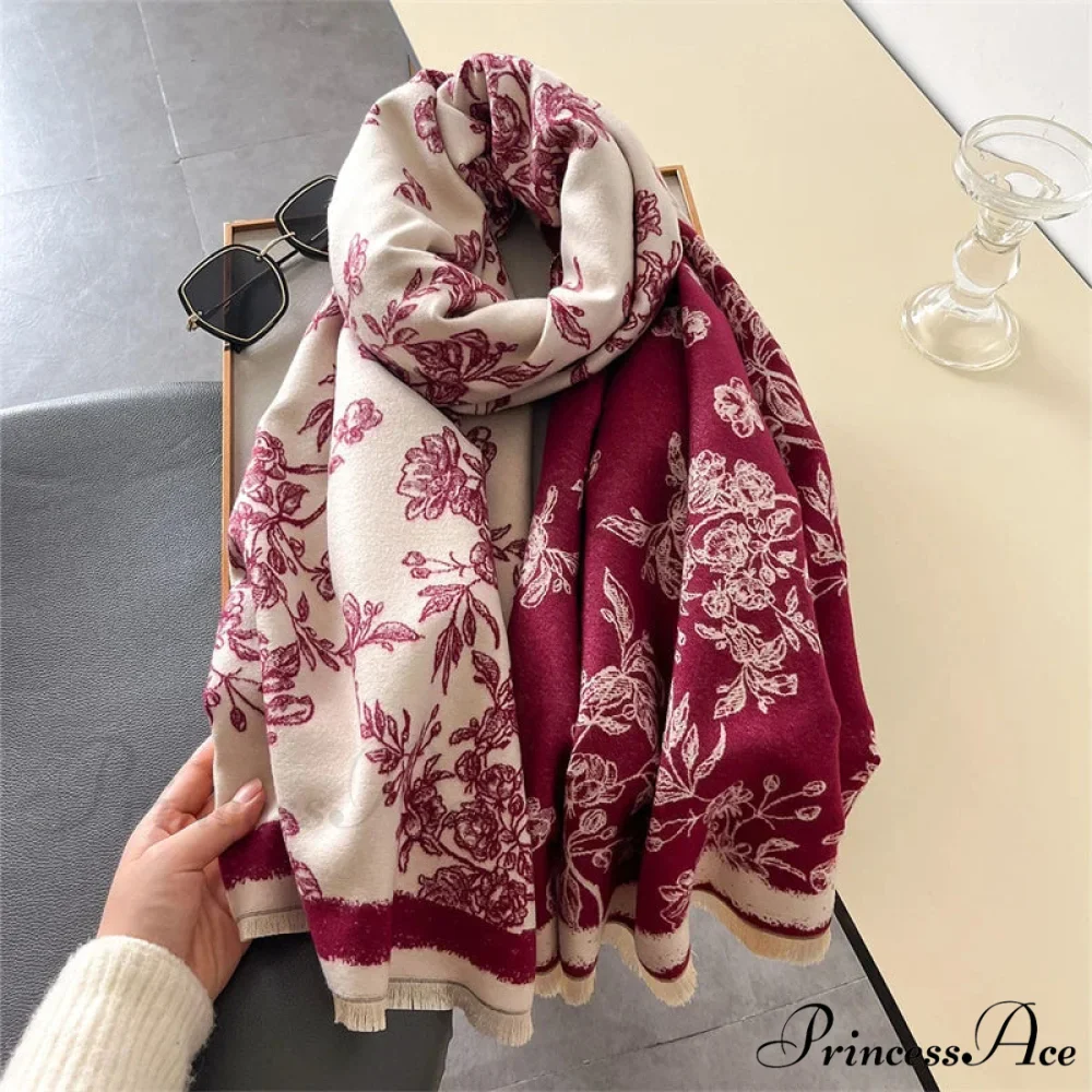 Cashmere Tartan Plaid Wool Scarf - Image 8
