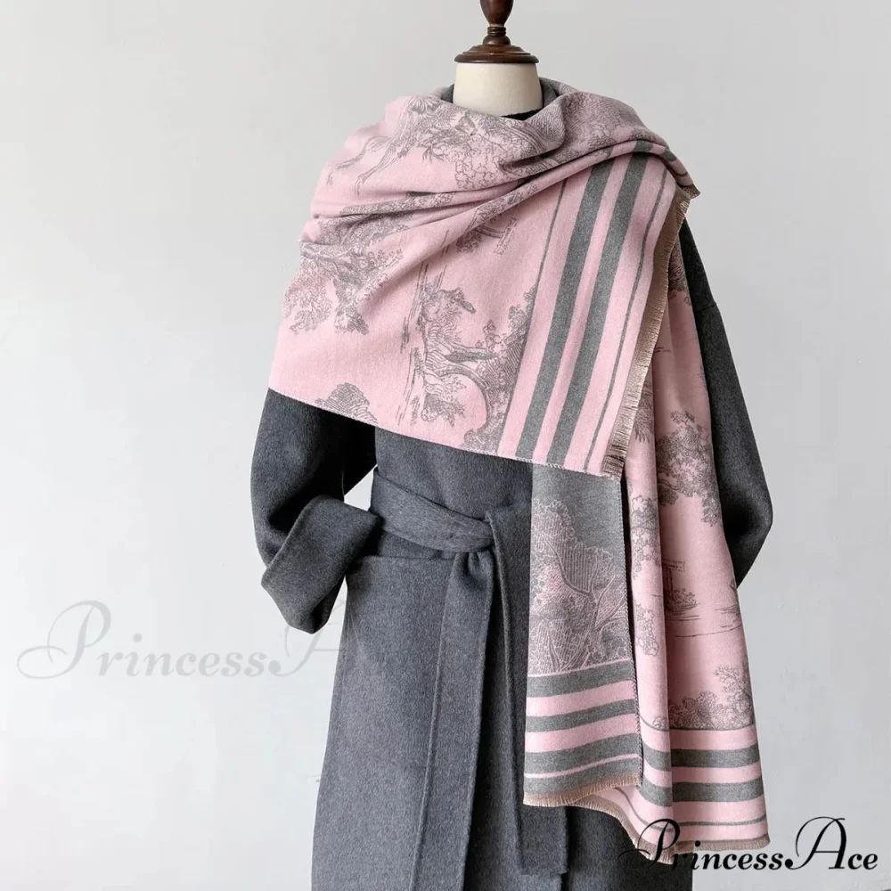 Cashmere Winter Shawl Scarf - Image 2
