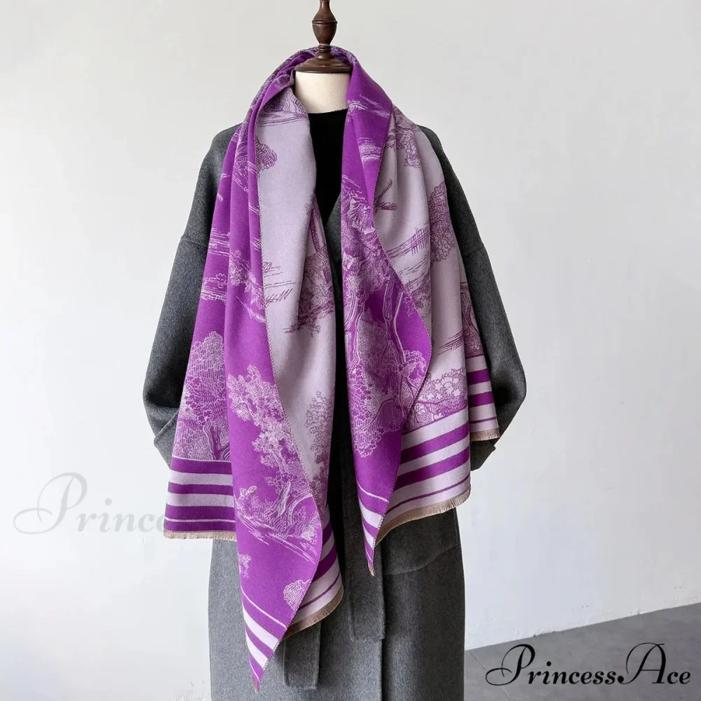 Cashmere Winter Shawl Scarf - Image 3