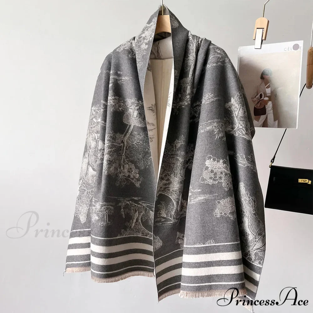 Cashmere Winter Shawl Scarf - Image 4