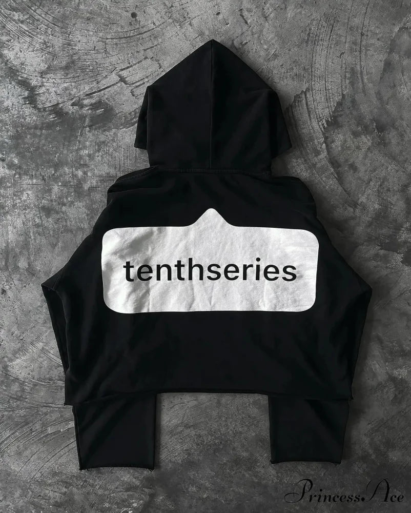 Character Graphic Dark Hoodie - Image 2