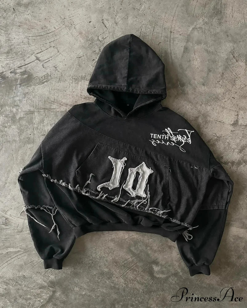 Character Graphic Dark Hoodie - Image 6