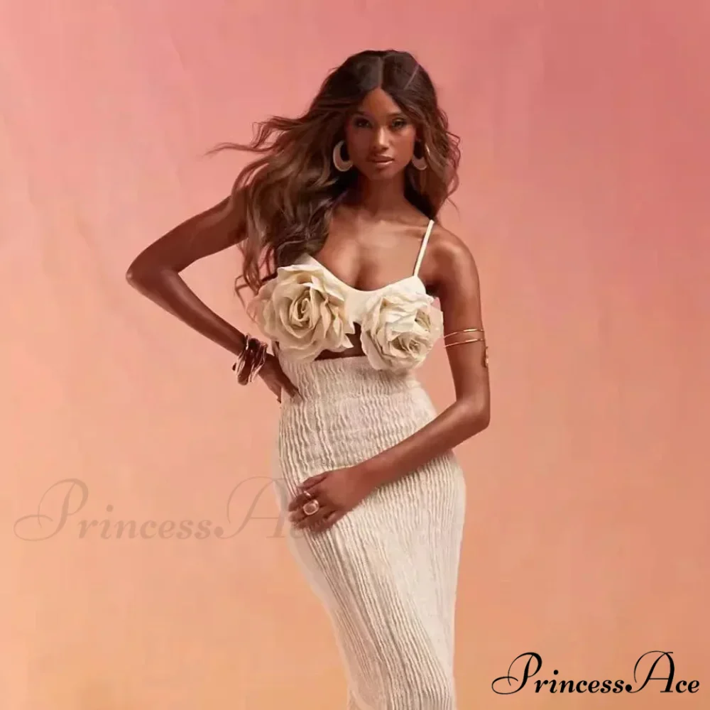 Charming and Seductive Flower Camisole Flower Dress