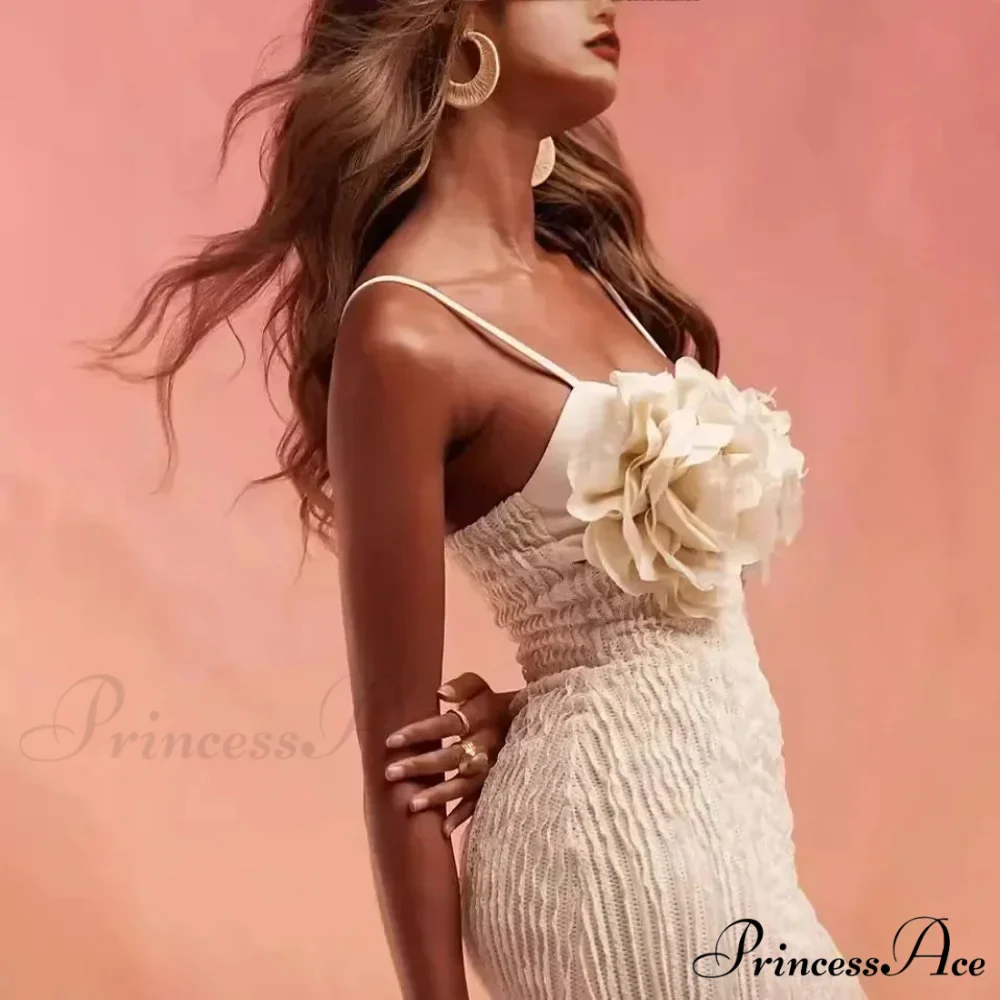 Charming and Seductive Flower Camisole Flower Dress - Image 2