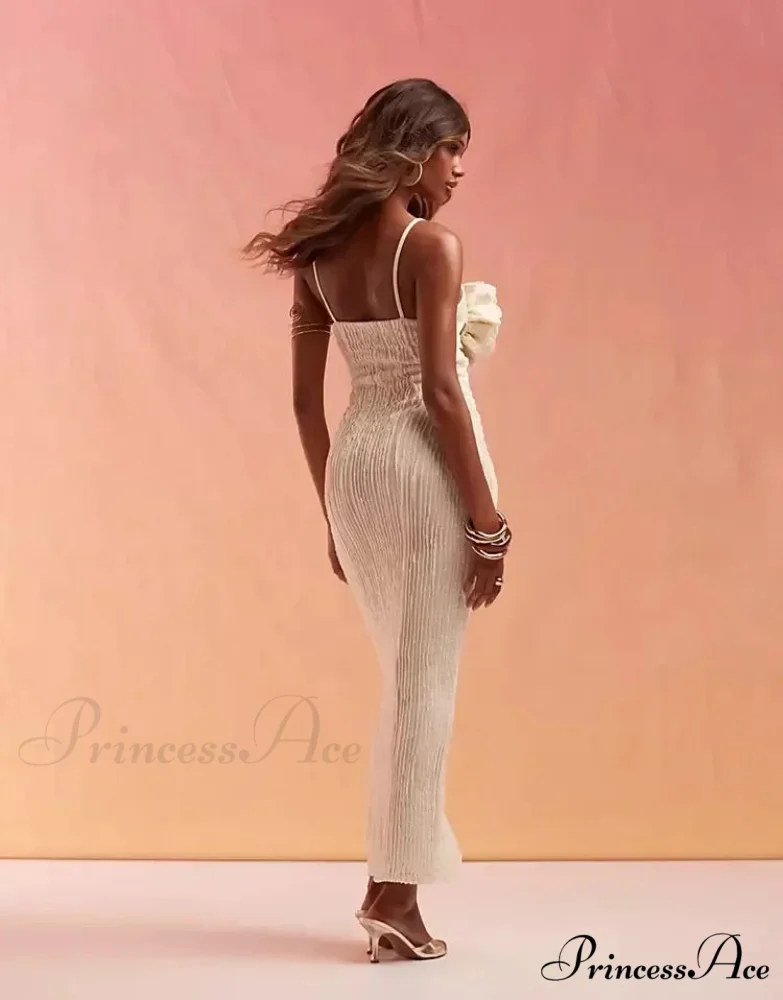 Charming and Seductive Flower Camisole Flower Dress - Image 3