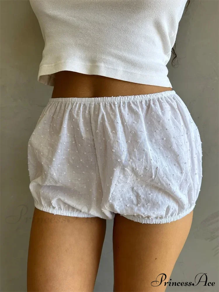 Checked Banded Elastic Waist Short - Image 7