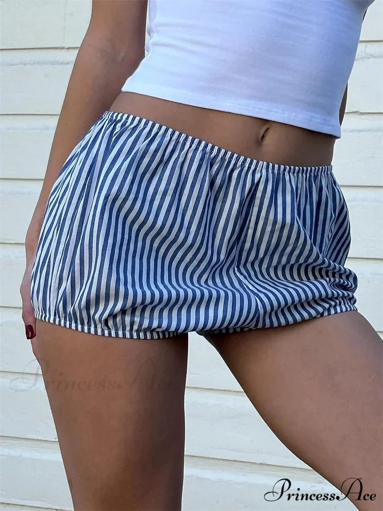 Checked Banded Elastic Waist Short - Image 8
