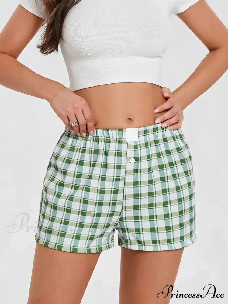 Checkered Baggy Lounge Short - Image 5