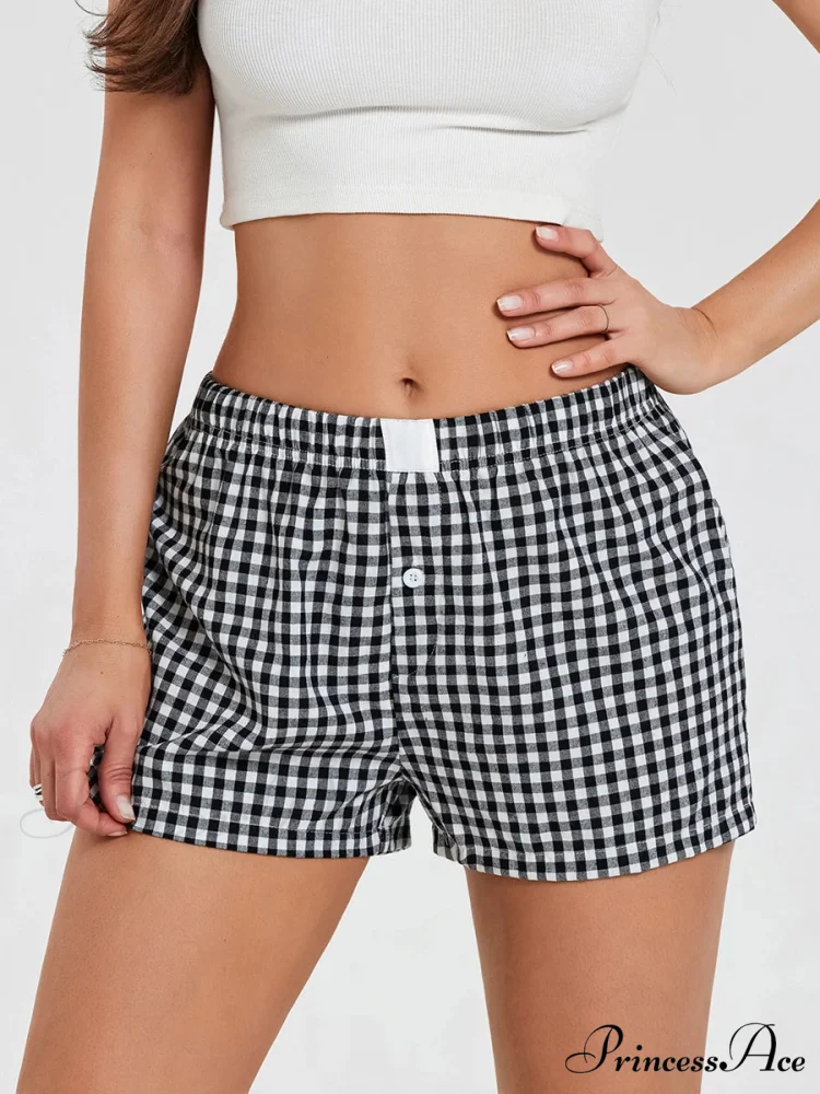 Checkered Baggy Lounge Short - Image 6