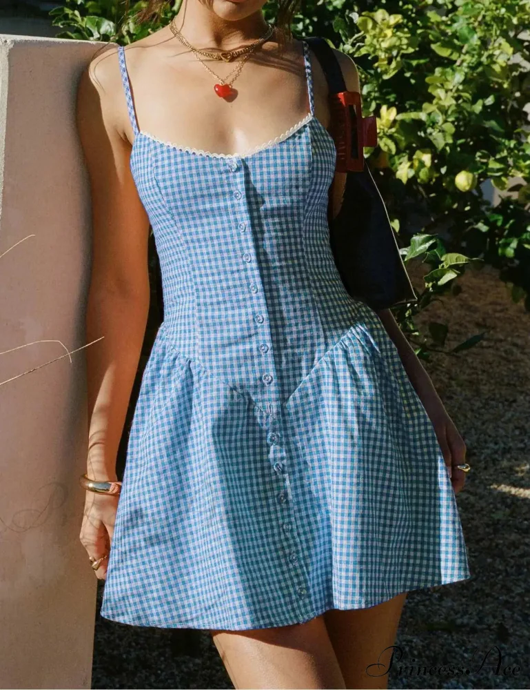 Checkered Beloved Mini Dress - Image 6