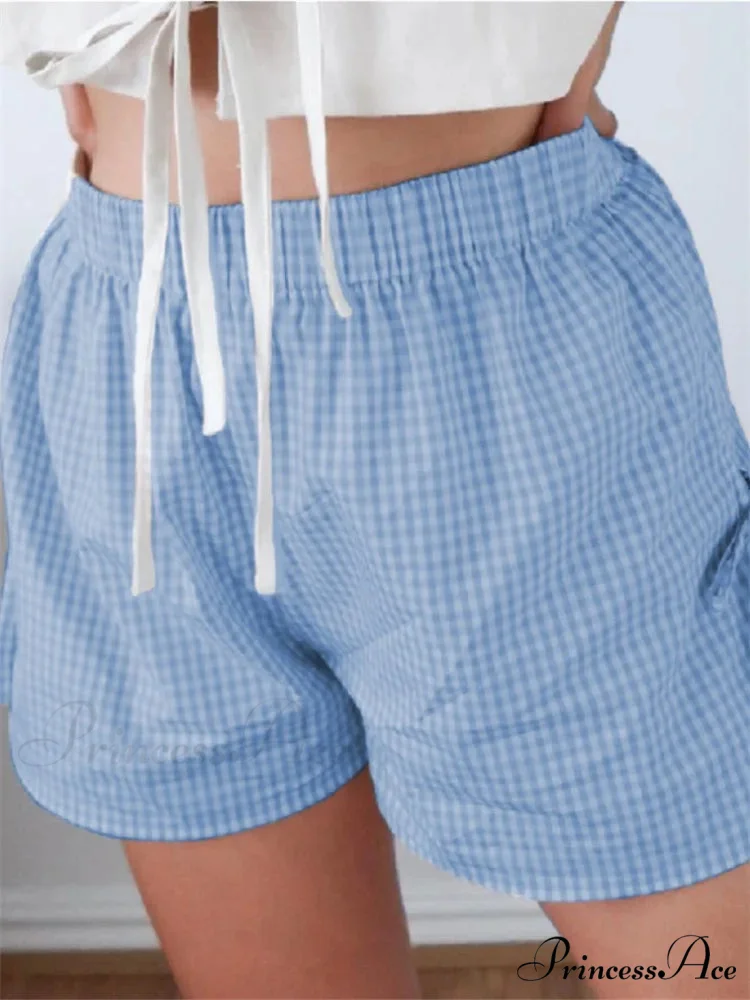 Checkered Divided Lace-Up Empty Brief - Image 3