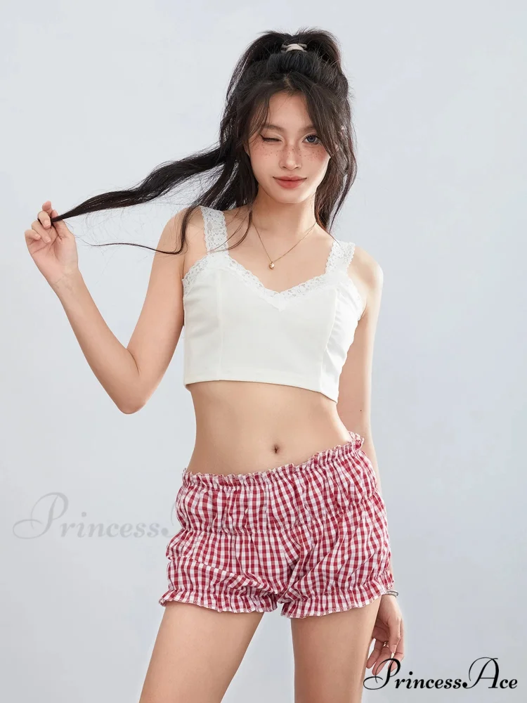 Checkered Frilled Retro Brief - Image 3