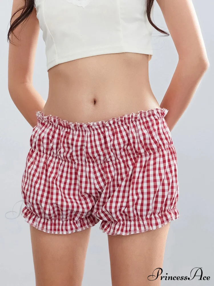 Checkered Frilled Retro Brief - Image 4