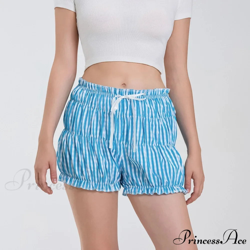 Checkered Frilled Sleepwear Bloomer Short - Image 7