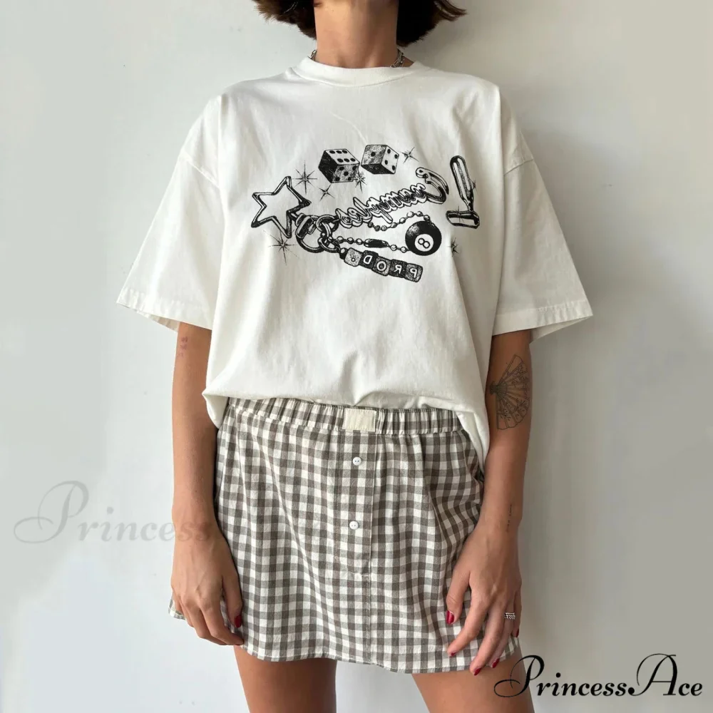 Checkered Gingham Short Skirt - Image 4