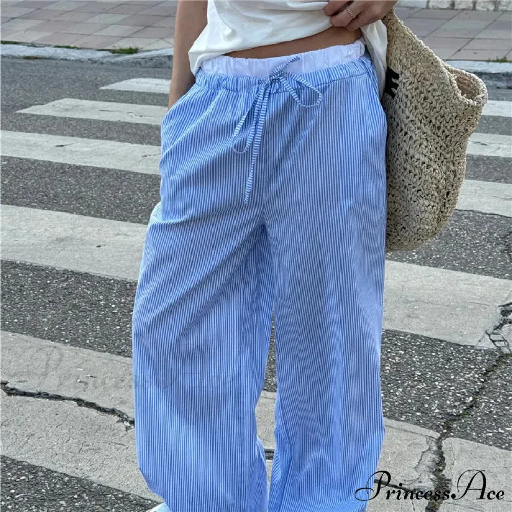 Checkered Pattern Stretchy Tie Waist Professional Pant - Image 3