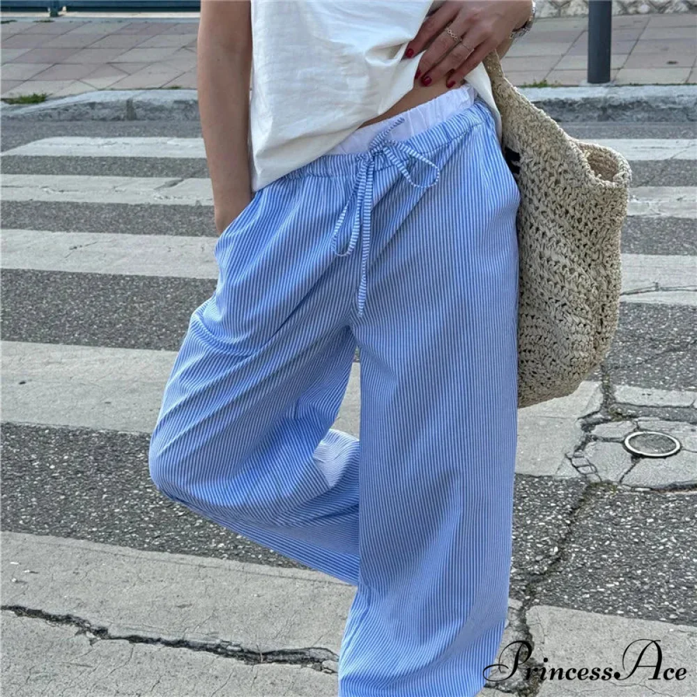 Checkered Pattern Stretchy Tie Waist Professional Pant - Image 4