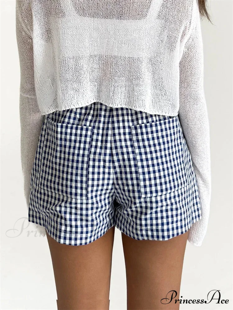 Checkered Pocket Lounge Short - Image 2