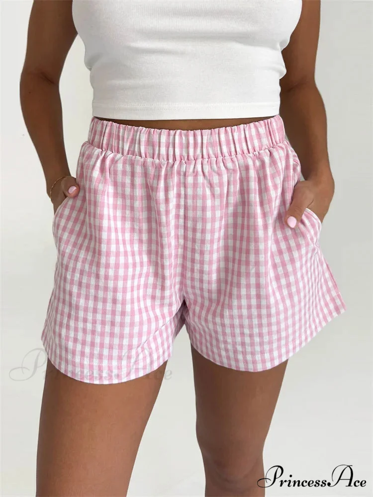 Checkered Pocket Lounge Short - Image 3