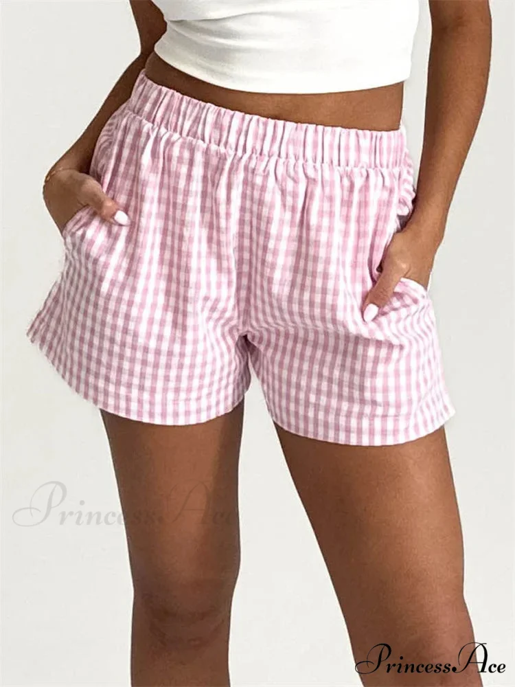 Checkered Pocket Lounge Short - Image 4