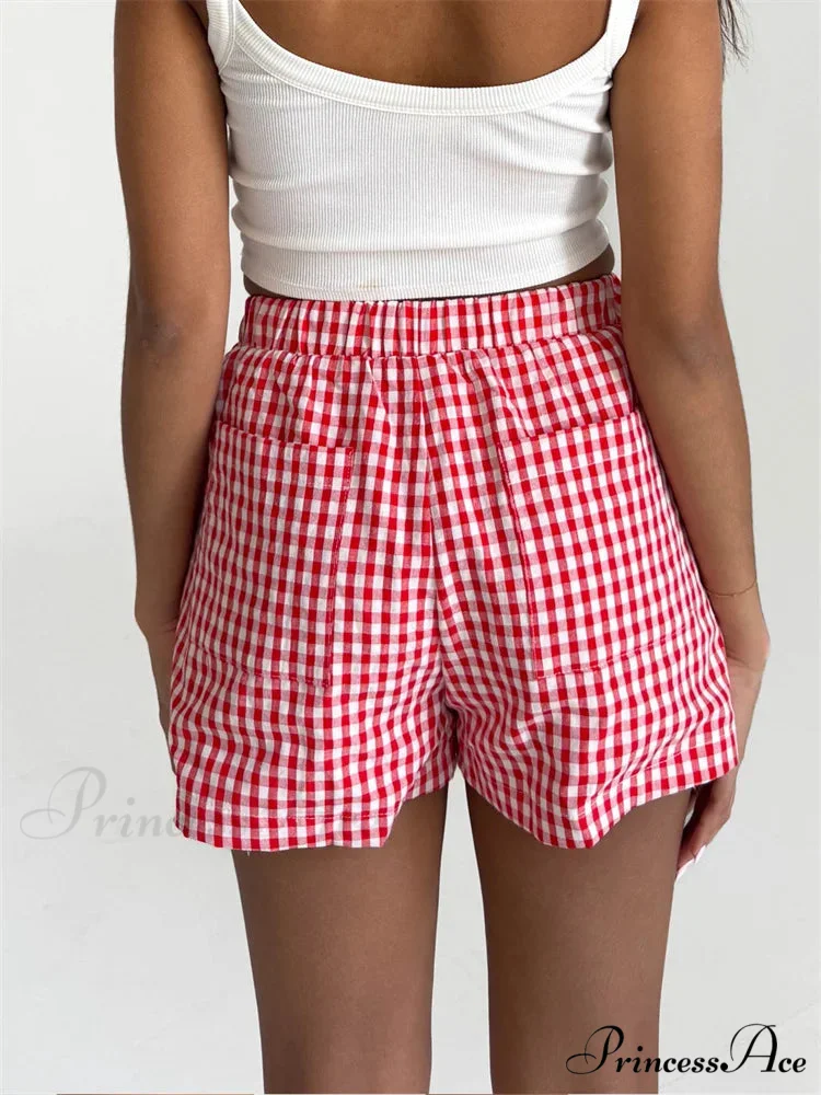 Checkered Pocket Lounge Short - Image 6