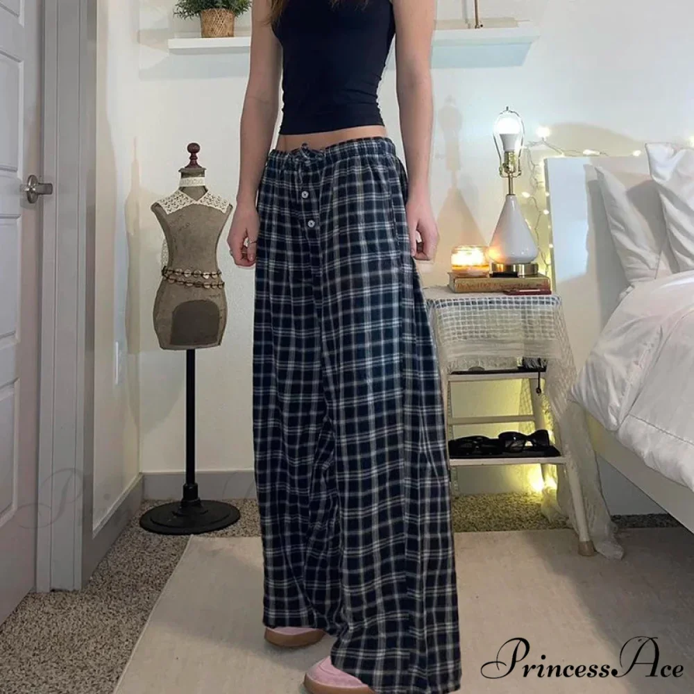 Checkered Straight Classic Relaxed Fit Jogger Pant - Image 2