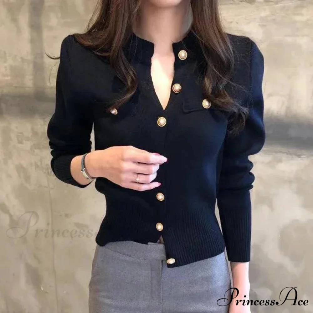 Chic Brief Retro Knitted Informal Cardigan - Image 2