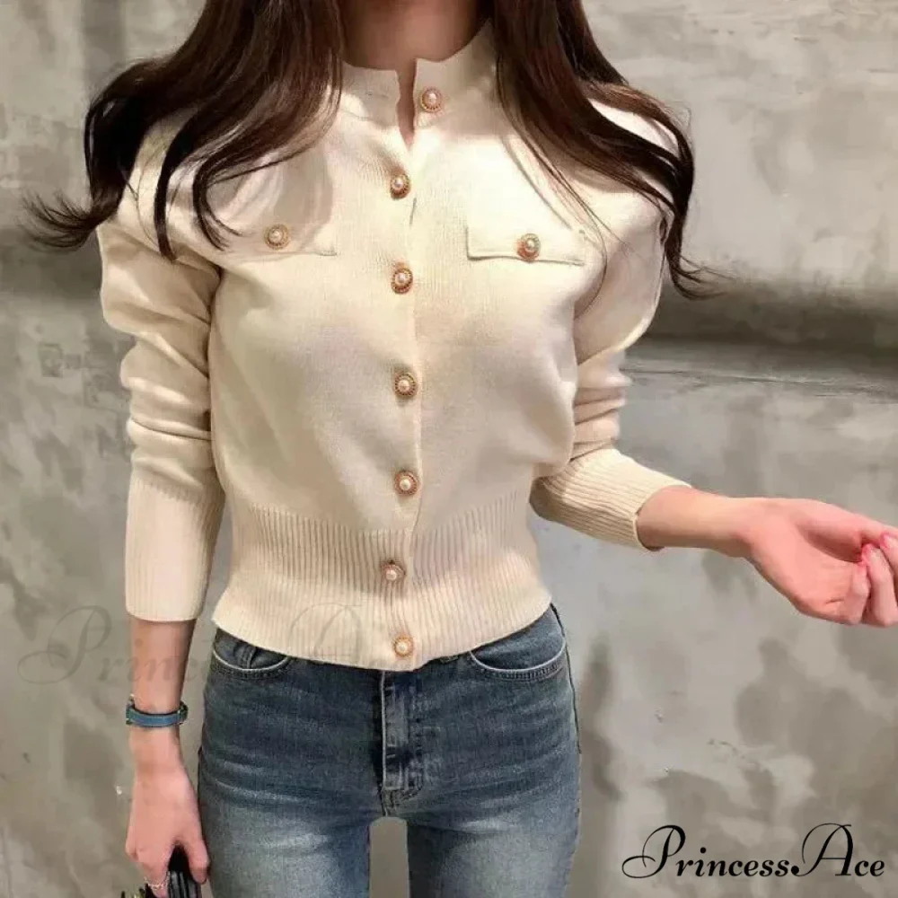 Chic Brief Retro Knitted Informal Cardigan - Image 5