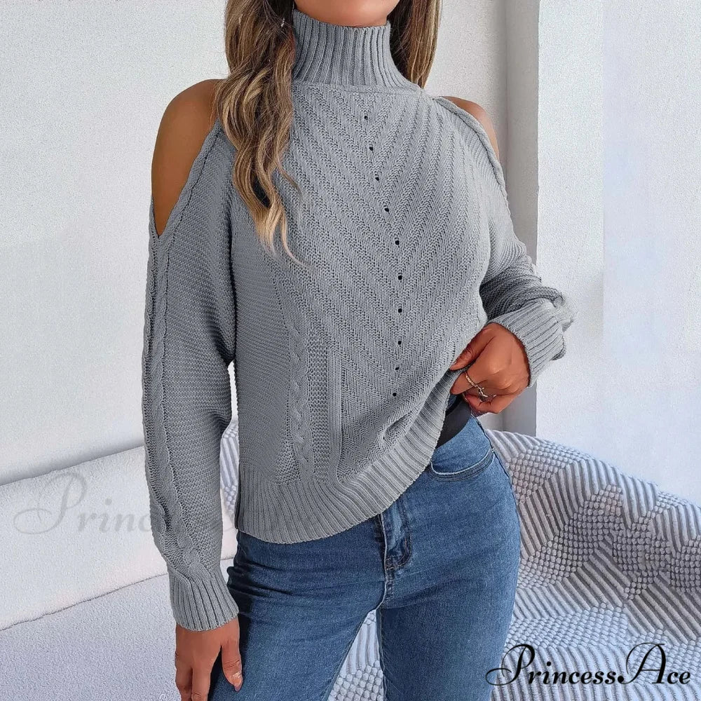 Chilly Disregard Baggy High-neck Sweater - Image 2