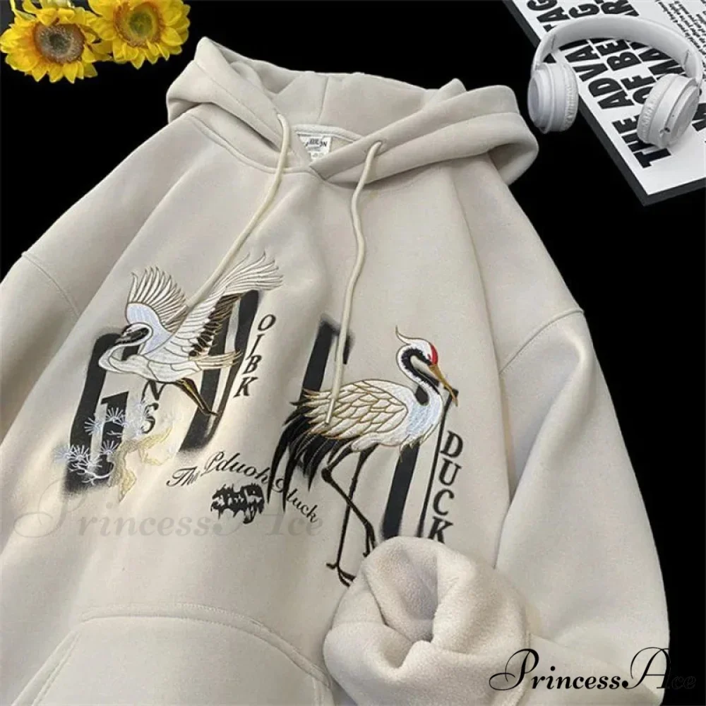 Chinese Heron Pullover Hoodie - Image 5