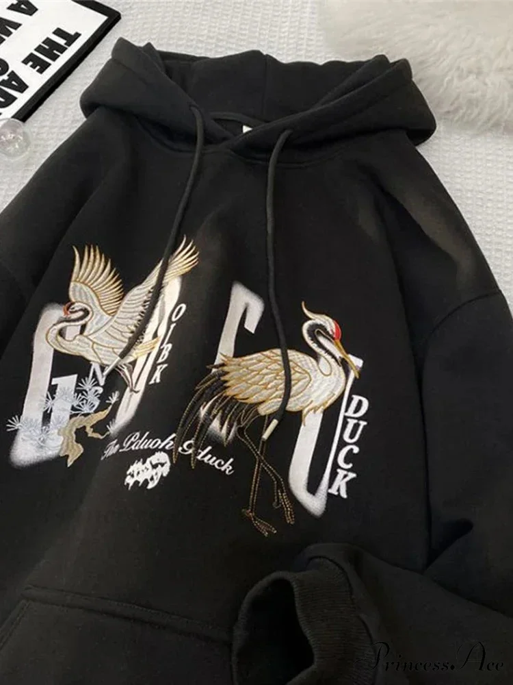 Chinese Heron Pullover Hoodie - Image 8