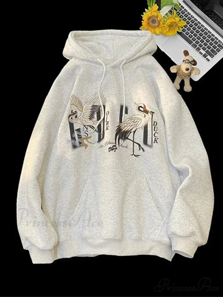 Chinese Heron Pullover Hoodie - Image 9