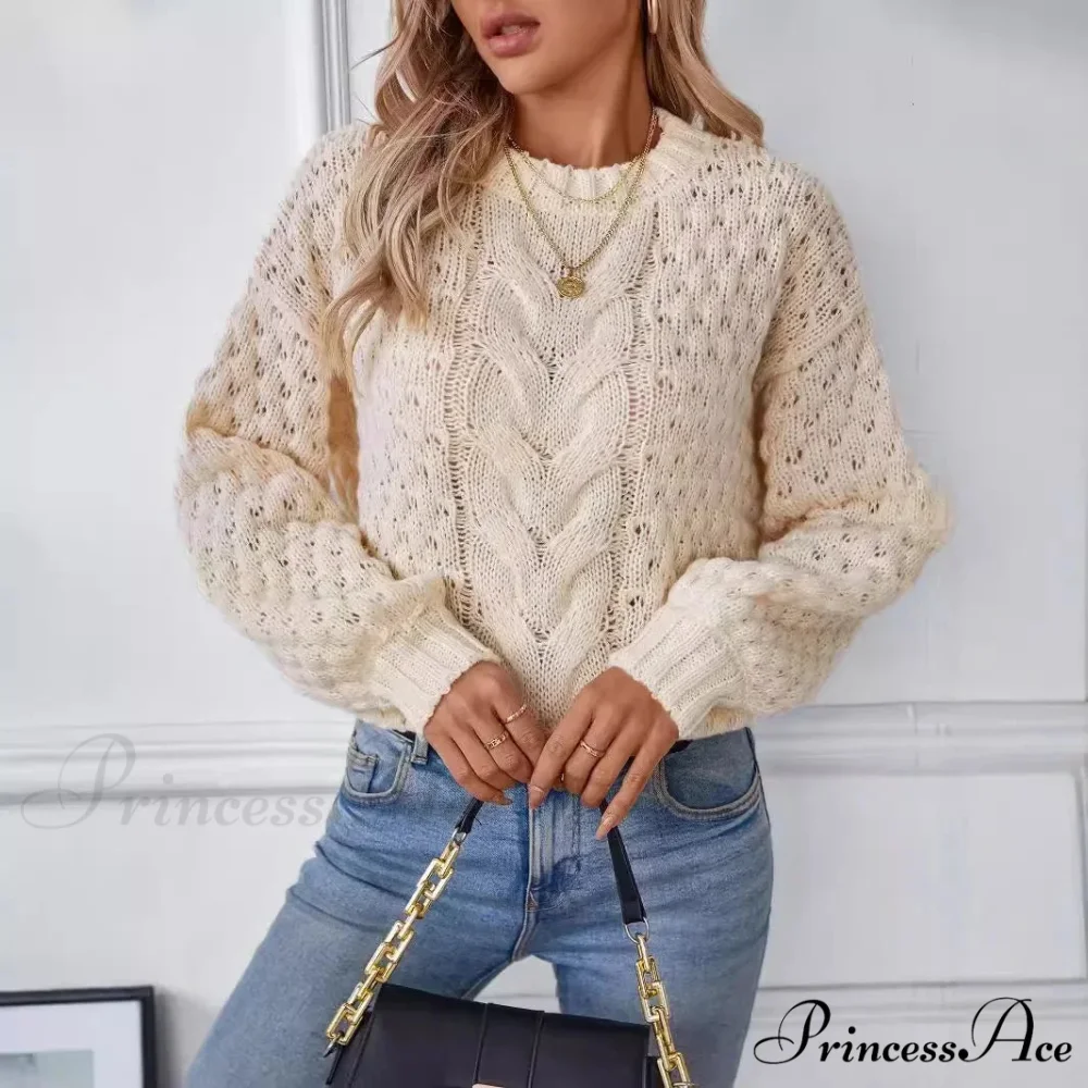 Circular Neck Empty Out Pullover - Image 2