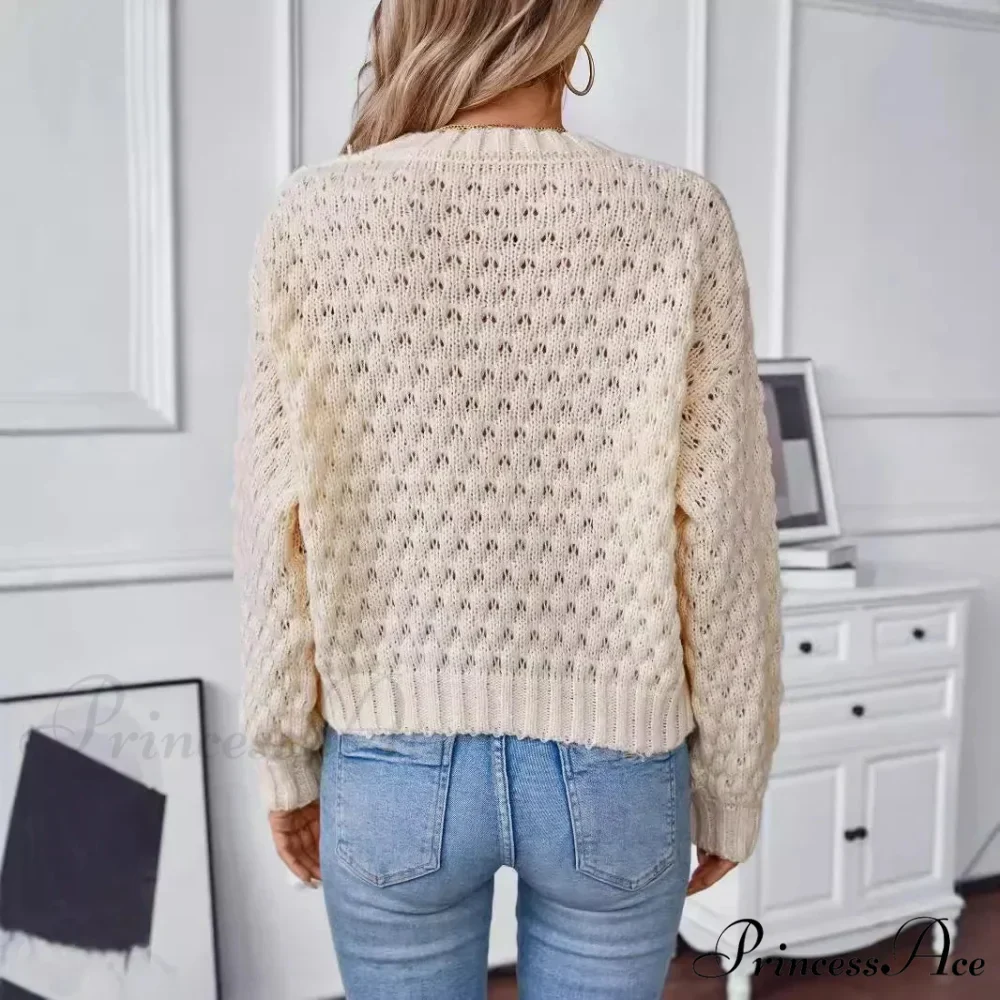 Circular Neck Empty Out Pullover - Image 3