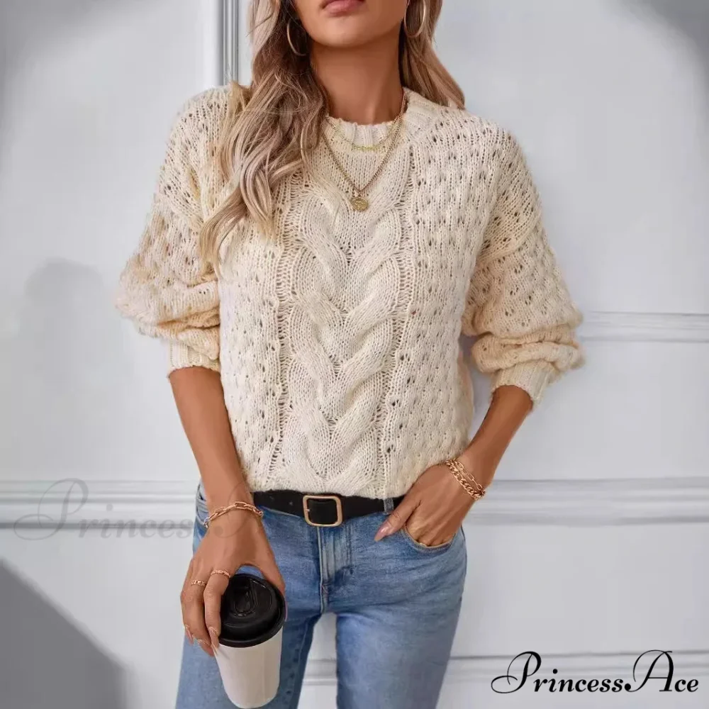 Circular Neck Empty Out Pullover - Image 4