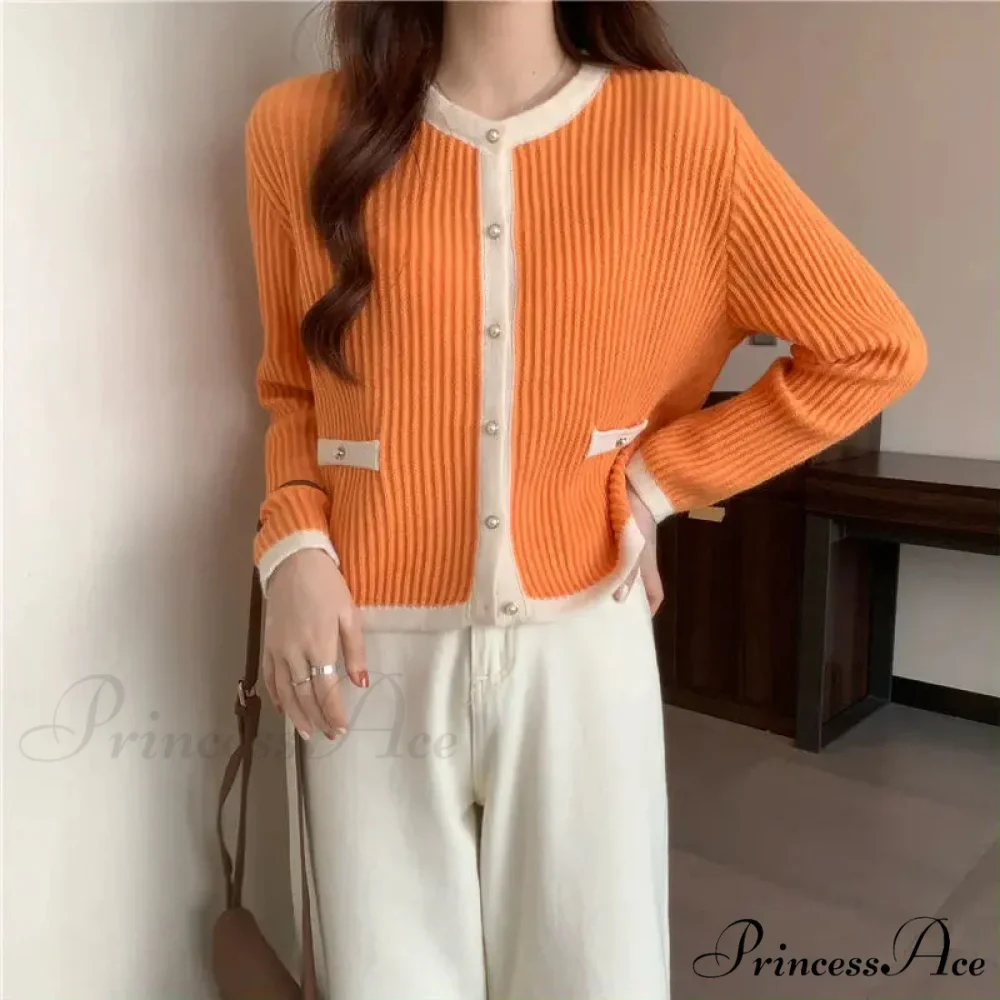 Circular Neck Fastener Stylish Cardigan - Image 5