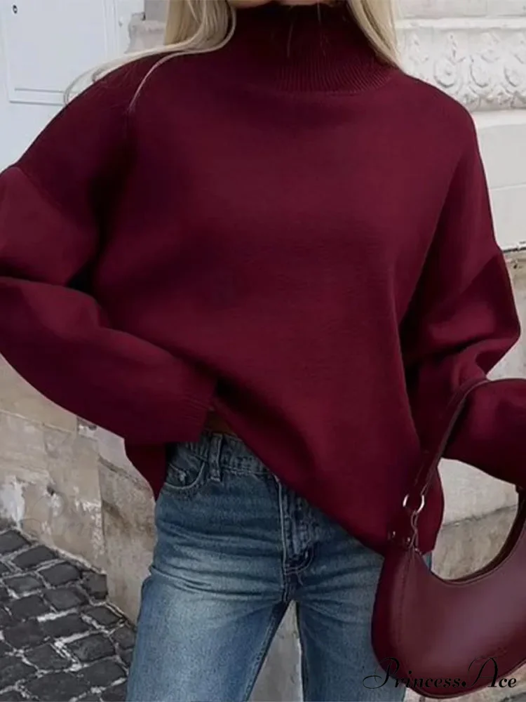 Circular Neck Flexible Pullover Jumper - Image 8