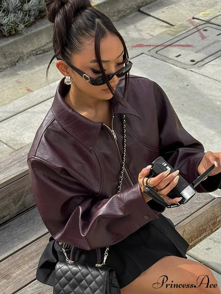 Classic Strong Faux Leather Coat - Image 2