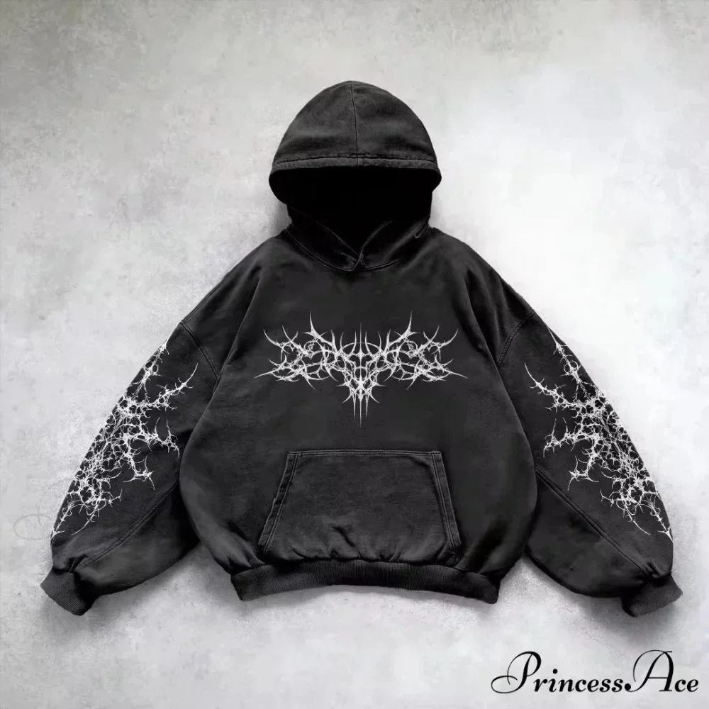 Clown Dark Print Fleece Zipper Hoodie - Image 8